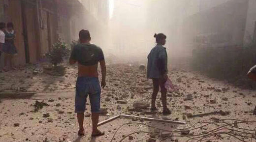 explosion in China