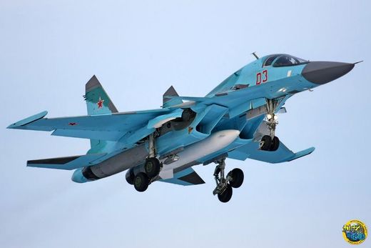 Russian SU-34 fighter jet