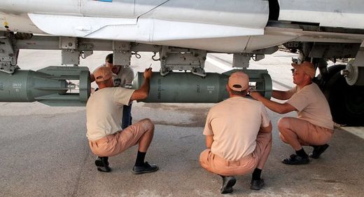 Russian airbase mechanics