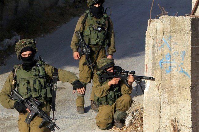 Israeli soldiers in Nablus