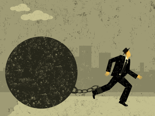 Click to enlarge debt ball and chain