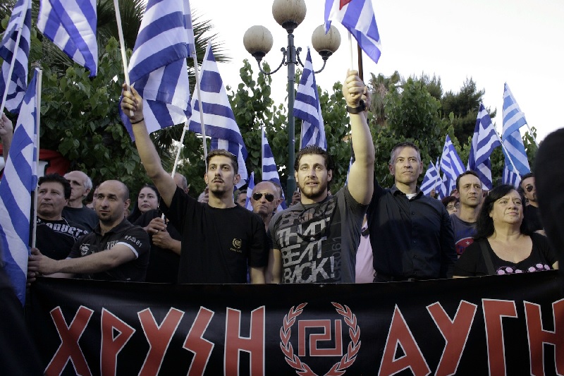 Click to enlarge golden dawn rally