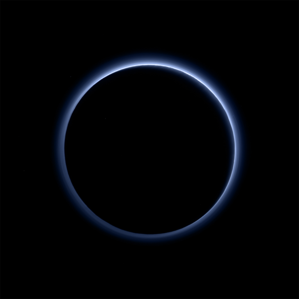 Pluto blue sky