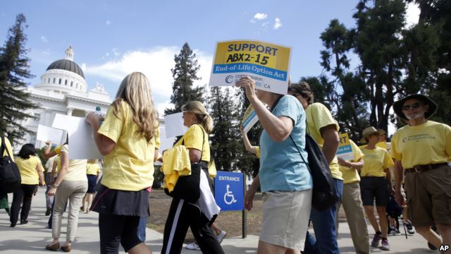 assisted suicide rally