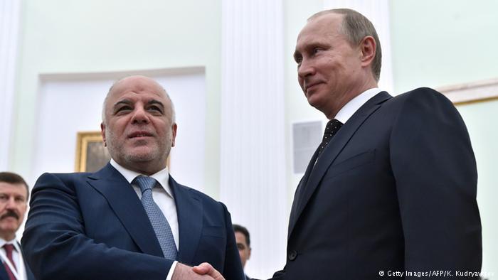 Iraqi Prime Minister Haider al-Abadi and Putin