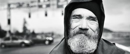 homeless man