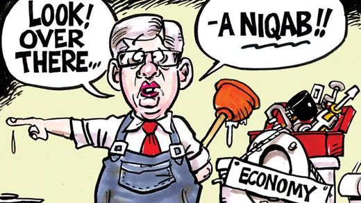 Click to enlarge Niqab cartoon