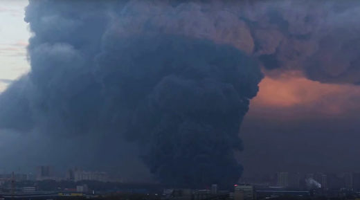 st. petersburg russia warehouse fire