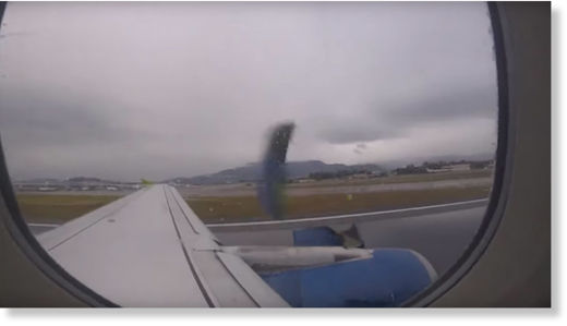 sky airlines plane engine destroyed