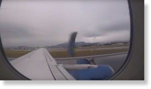 sky airlines plane engine destroyed