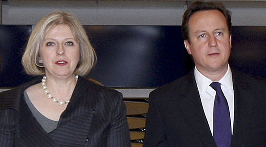 David Cameron and Theresa May