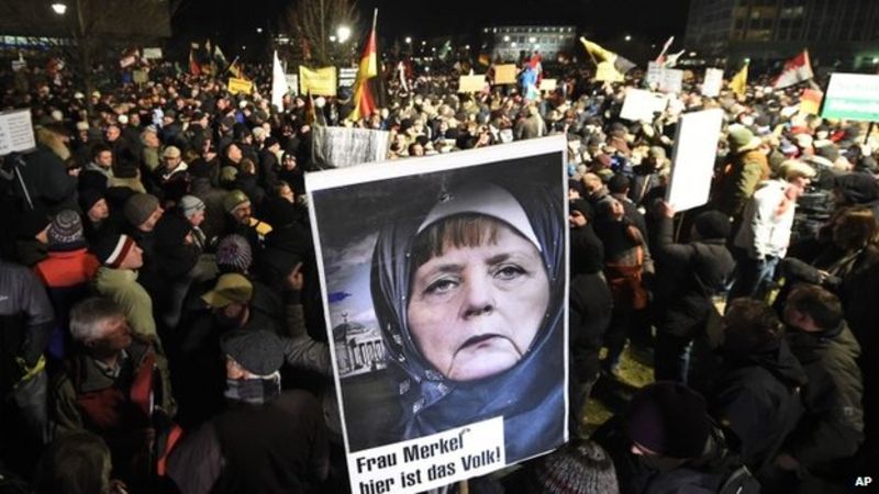 Pegida Merkel