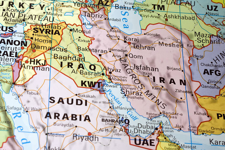 middle east map