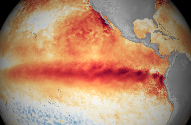 Click to enlarge Pacific Ocean El Nino