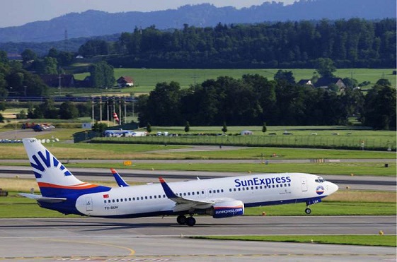 Click to enlarge sun express plane