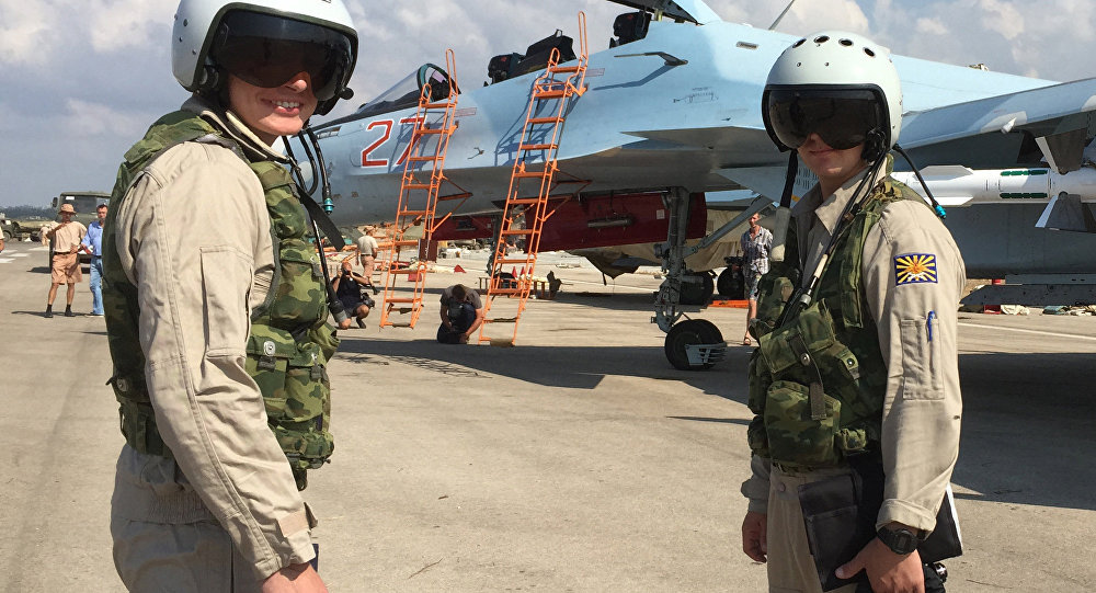 Click to enlarge Russian pilots