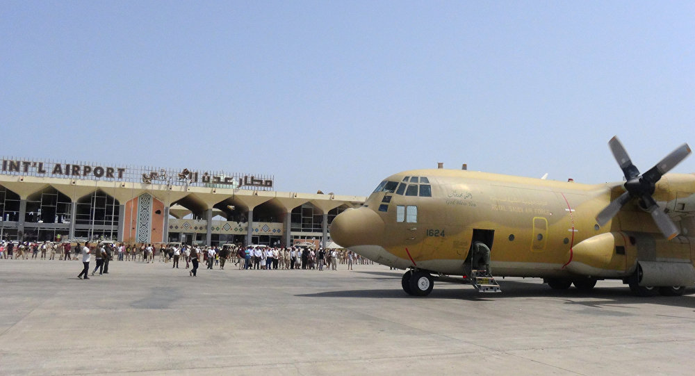 Saudi plane in Aden