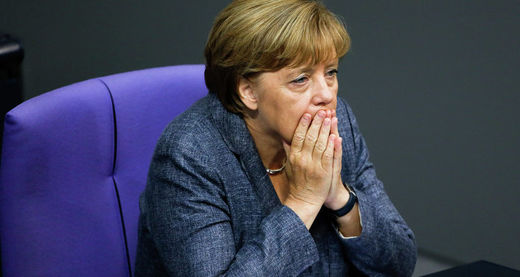 angela merkel looking concerned