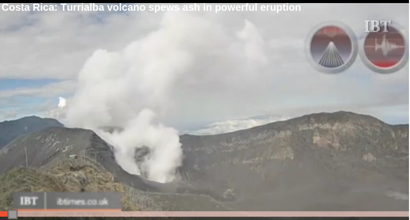 Costa Ricas Turrialba volcano