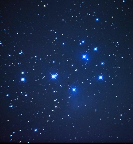 Click to enlarge pleides star cluster