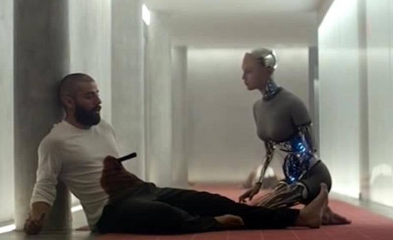 Click to enlarge Ex Machina creator nathan stabbed by machine