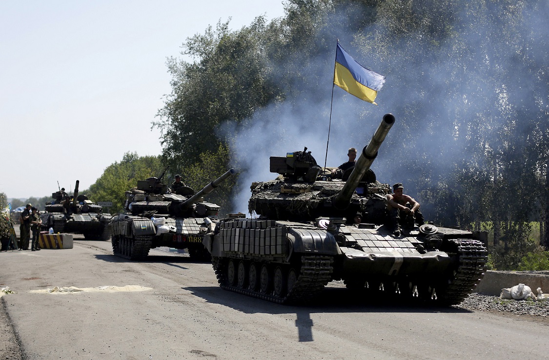 Ukrainian tanks