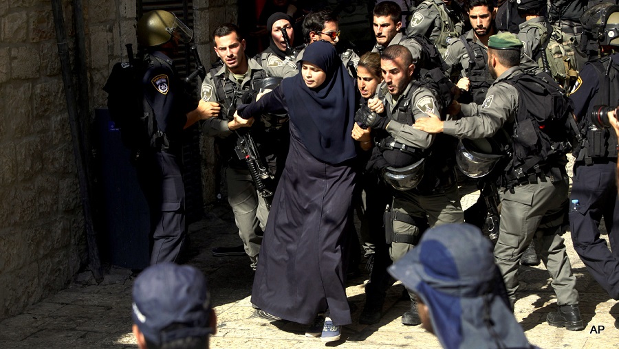 palestinian woman arrest