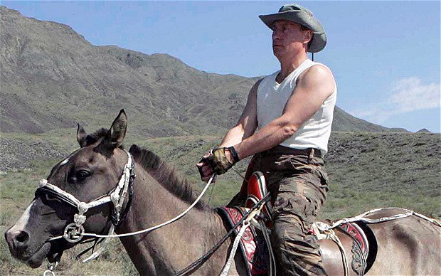 Click to enlarge Putin on horse
