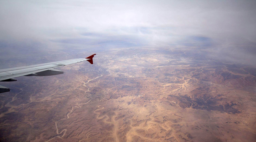 Sinai desert from Airbus A-321-200
