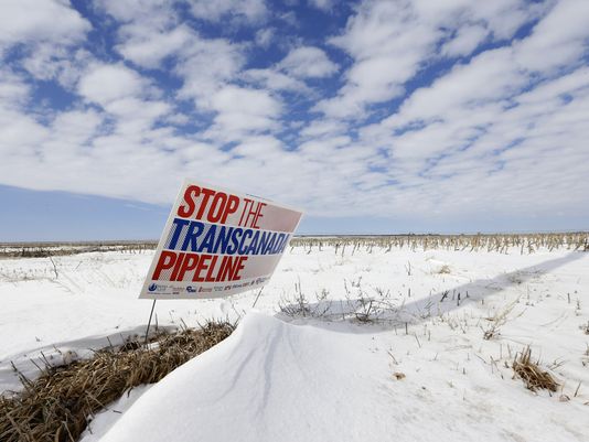 Stop the TransCanada Pipeline sign