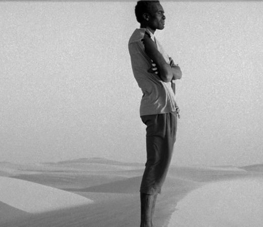 man in desert