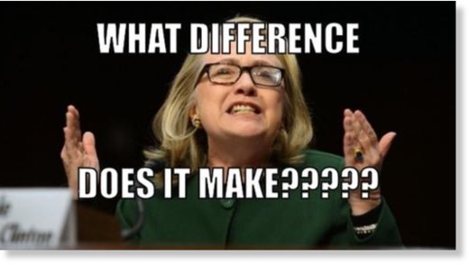 Clinton What difference does it make?