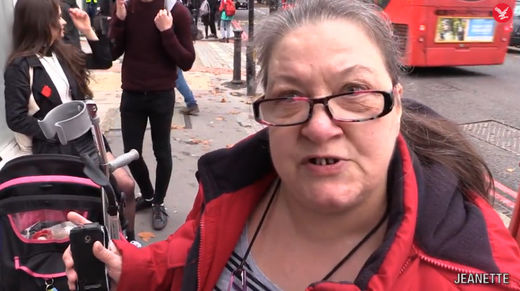 Click to enlarge Jeanette london protest