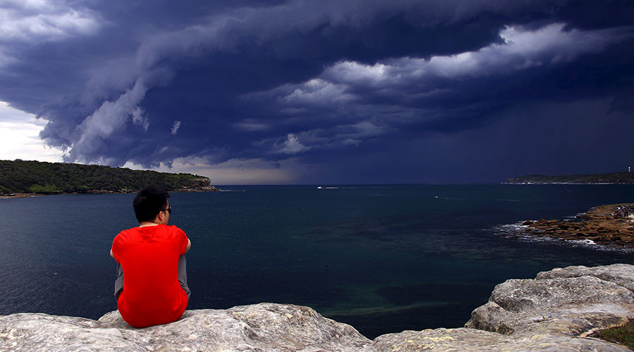 shelf cloud over Sydney
