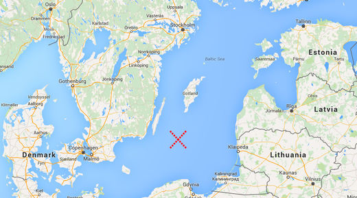 Map of Baltic Sea