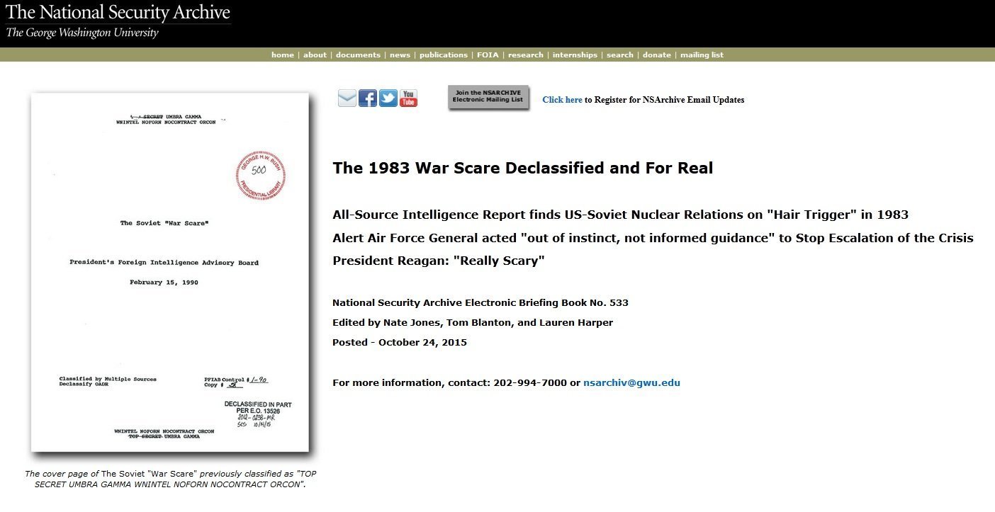 Soviet War Scare 1983