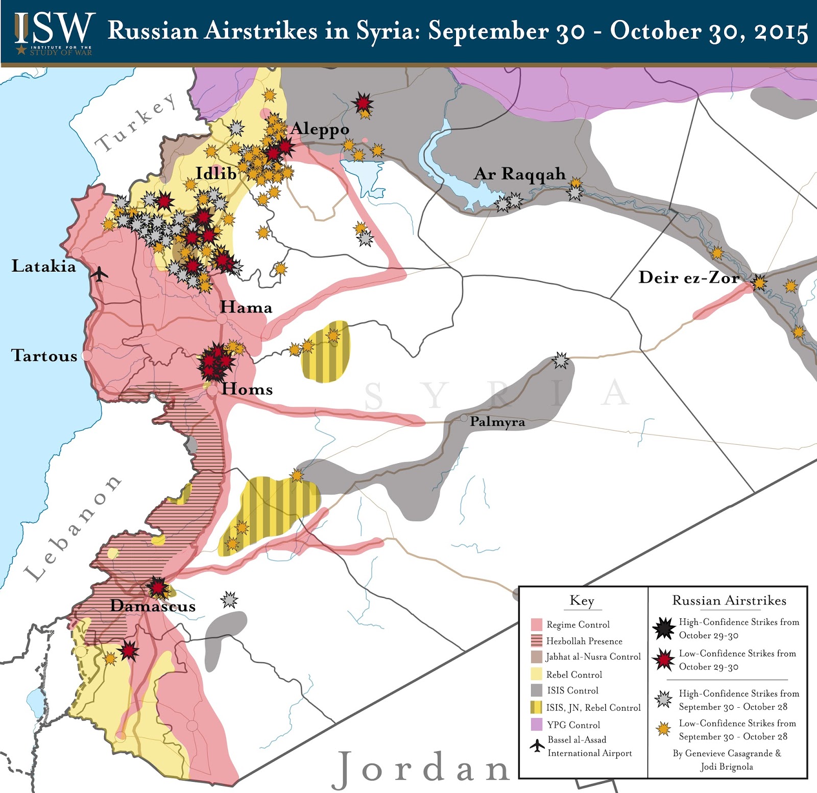 Click to enlarge Syria territory map