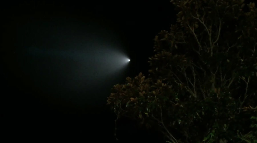 Comet or balistic missile test over LA