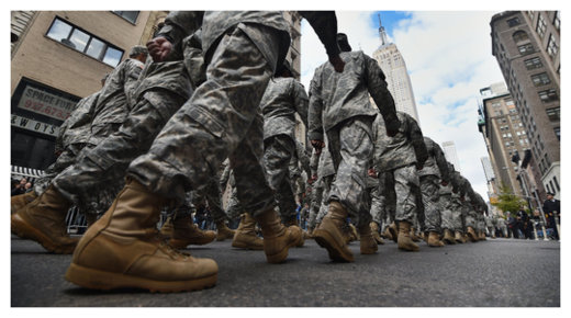 Click to enlarge Marching US Soldiers