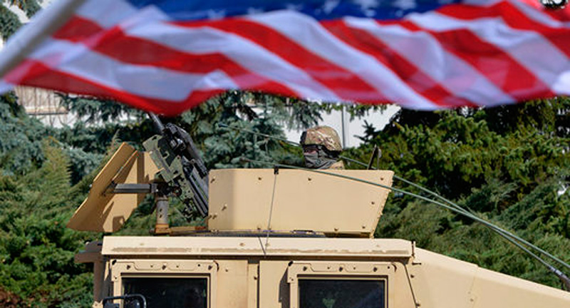 US military vehicle