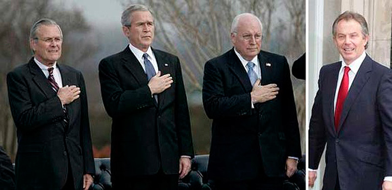 Bush Cheney Rumsfeld Blair
