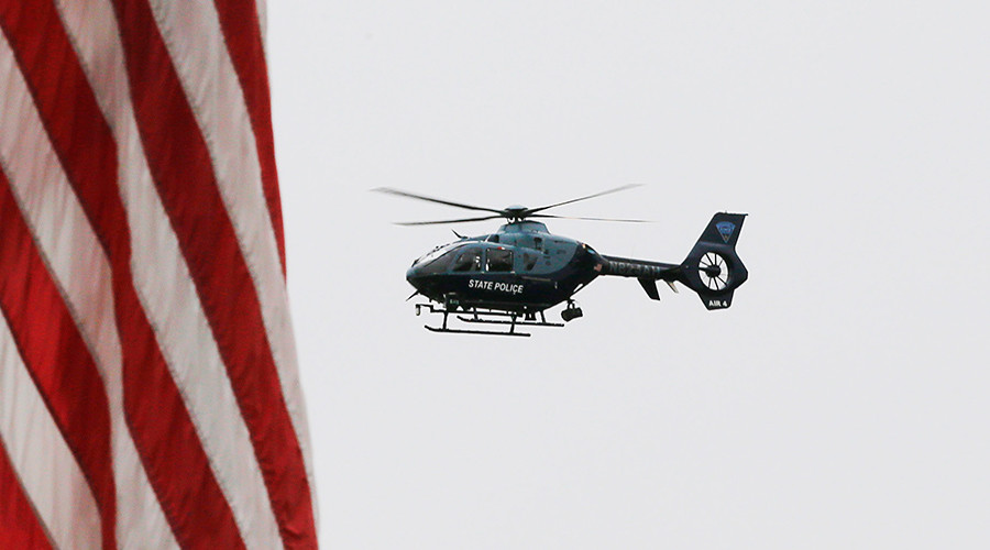 Click to enlarge Massachusetts State Police helicopter