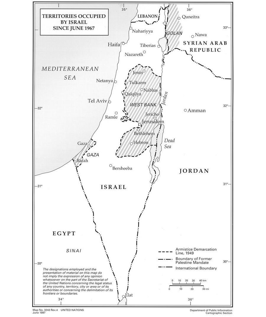 Click to enlarge Map of Israel