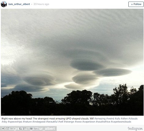 lenticular clouds cape town