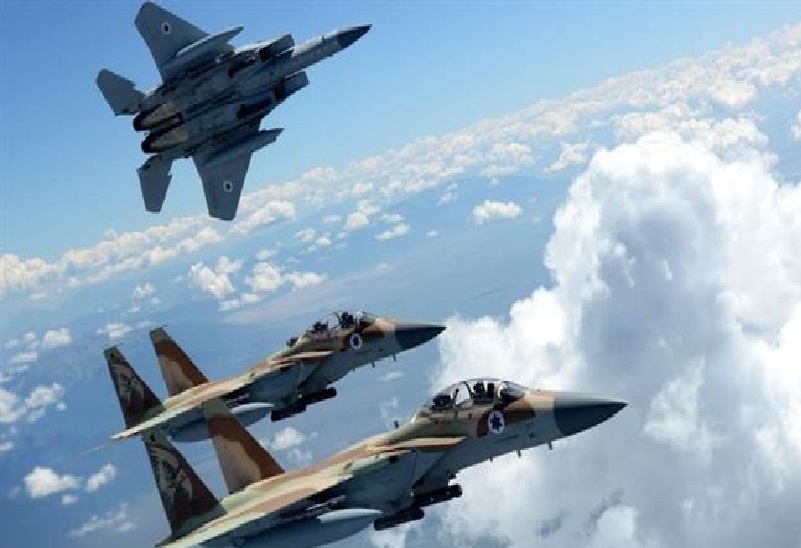 Click to enlarge Israeli warplanes