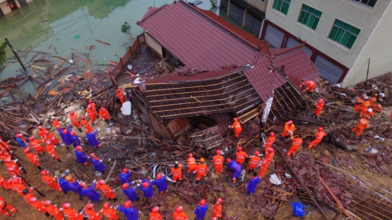 China landslide