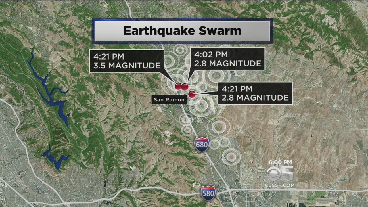 San Ramon area earthquake swarm
