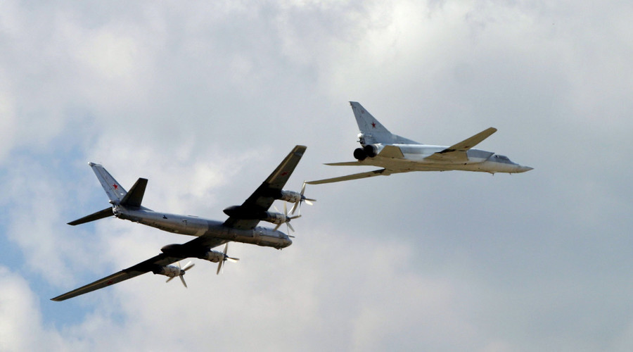 TU 95 and TU 22 strategic bombers.