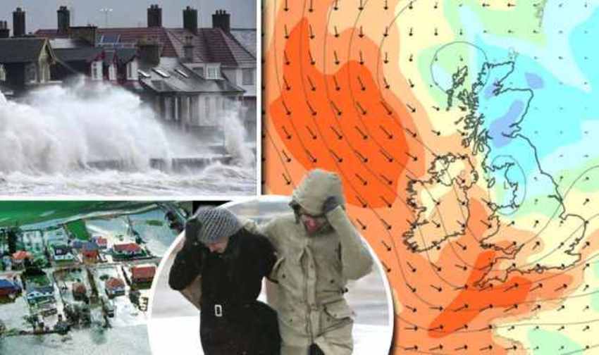 Storm Barney batters Britain