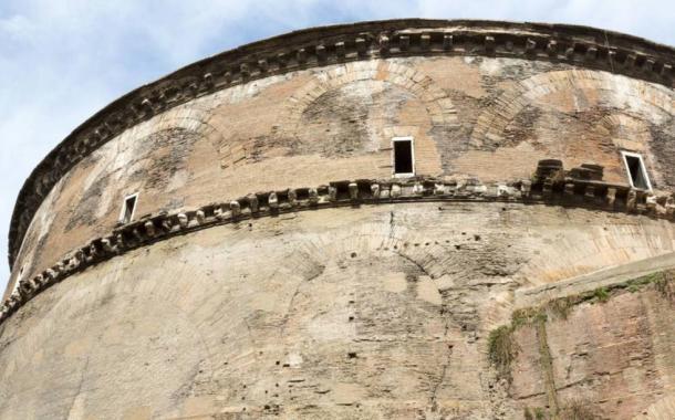 ancient buildings, concrete